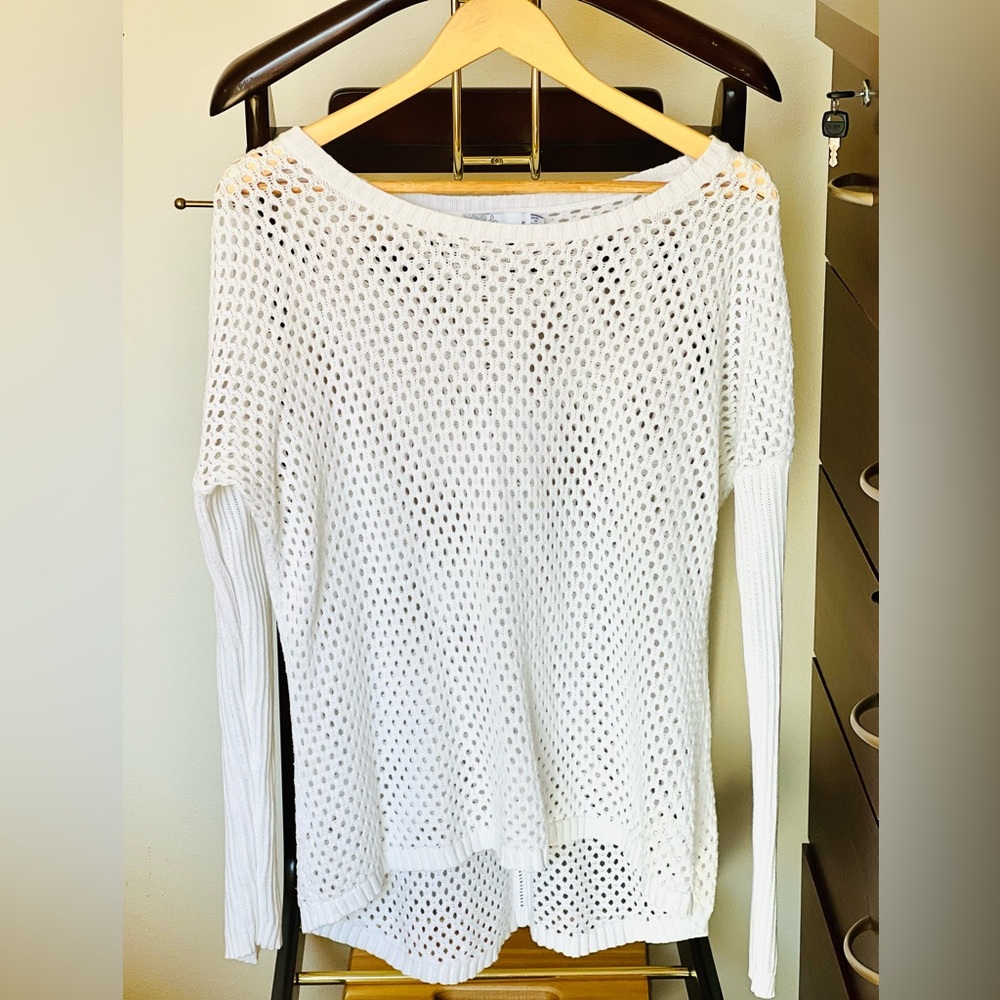 Prana white Knit Sweater